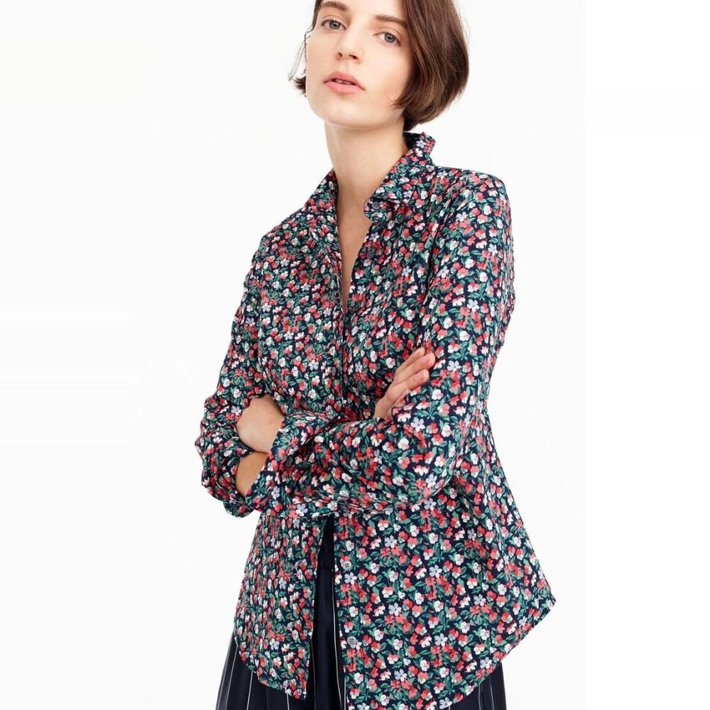 Very cute! J.Crew Liberty Perfect Shirt